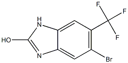 5-Bromo-6-trifluoromethyl-1H-benzoimidazol-2-ol Struktur