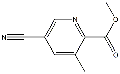 5-Cyano-3-methyl-pyridine-2-carboxylic acid methyl ester Struktur