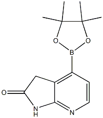 4-(4,4,5,5-tetramethyl-1,3,2-dioxaborolan-2-yl)-1,3-dihydro-2H-pyrrolo[2,3-b]pyridin-2-one Struktur