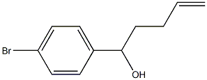 1-(4-Bromophenyl)pent-4-en-1-ol Struktur