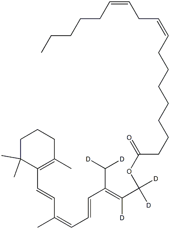 9-cis-Retinyl-d5 Linoleate Struktur