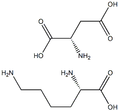 L-lysine-L-aspartate Struktur