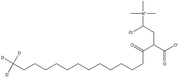 Myristoyl-L-carnitine-14,14,14-d3 (chloride) Struktur