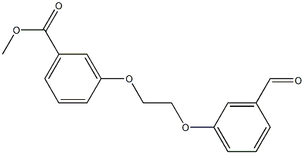 METHYL 3-[2-(3-FORMYLPHENOXY)ETHOXY]BENZENECARBOXYLATE Struktur