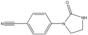 4-(2-OXO-1-IMIDAZOLIDINYL)BENZENECARBONITRILE Struktur