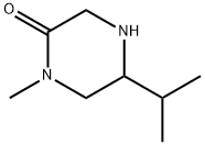 2-Piperazinone,  1-methyl-5-(1-methylethyl)- Struktur