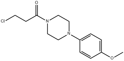 1-Propanone, 3-chloro-1-[4-(4-methoxyphenyl)-1-piperazinyl]- Struktur