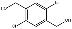 1,4-Benzenedimethanol, 2-bromo-5-chloro- Struktur