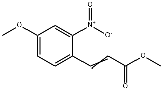 2-Propenoic acid, 3-(4-methoxy-2-nitrophenyl)-, methyl ester Struktur