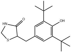 Tazofelone, LY-213829 Struktur