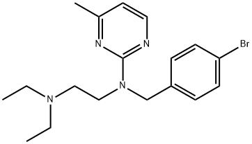 1,2-Ethanediamine, N1-[(4-bromophenyl)methyl]-N2,N2-diethyl-N1-(4-methyl-2-pyrimidinyl)- Struktur