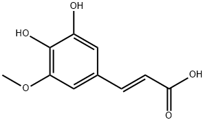 trans-5-Hydroxyferulic acid Struktur