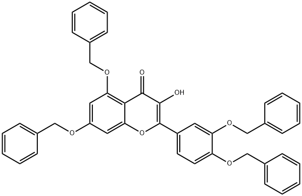 3'',4'',5,7-Tetra-O-benzylquercetin Struktur