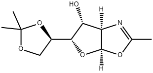 Furo3,2-doxazol-6-ol, 5-(4R)-2,2-dimethyl-1,3-dioxolan-4-yl-3a,5,6,6a-tetrahydro-2-methyl-, (3aR,5S,6R,6aR)- Struktur