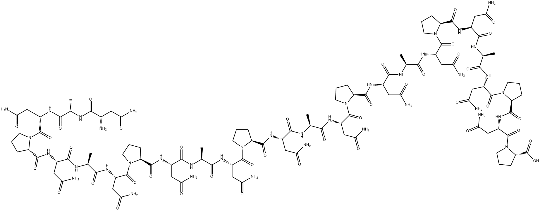 (asparaginyl--alanyl-asparaginyl-proline)8 Struktur