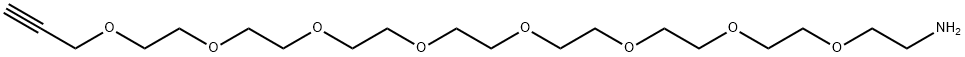 Propargyl-PEG8-amine Struktur