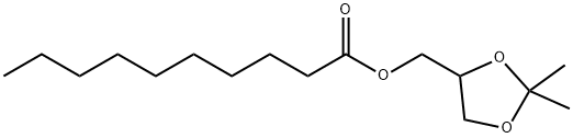 Decanoic acid, (2,2-dimethyl-1,3-dioxolan-4-yl)methyl ester Struktur