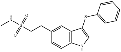 1H-Indole-5-ethanesulfonamide, N-methyl-3-(phenylthio)-