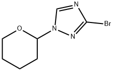 3-Bromo-1-(tetrahydro-pyran-2-yl)-1H-[1,2,4]triazole Struktur