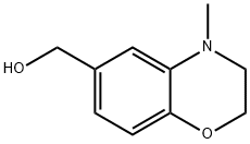 2H-1,4-Benzoxazine-6-methanol, 3,4-dihydro-4-methyl- Struktur