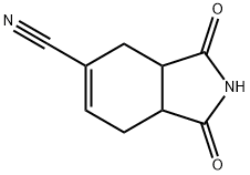 1H-Isoindole-5-carbonitrile, 2,3,3a,4,7,7a-hexahydro-1,3-dioxo- Struktur