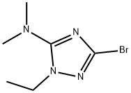 3-bromo-1-ethyl-N,N-dimethyl-1H-1,2,4-triazol-5-amine(SALTDATA: 1.5HCl) Struktur