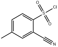 Benzenesulfonyl chloride, 2-cyano-4-methyl- Struktur