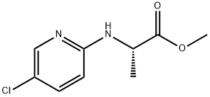 methyl N-(5-chloro-2-pyridyl)-α-alaninate Struktur