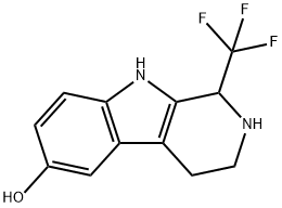 6-hydroxy-1-trifluoromethyl-1,2,3,4-tetrahydro-
9H-pyrido<3,4-b>indole Struktur