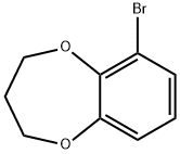 2H-1,5-Benzodioxepin, 6-bromo-3,4-dihydro- Struktur