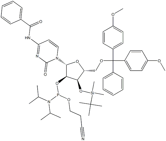 3'-TBDMS-Bz-rC Phosphoramidite Struktur