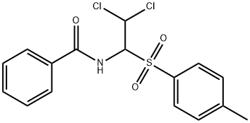 Benzamide, N-[2,2-dichloro-1-[(4-methylphenyl)sulfonyl]ethyl]- Struktur