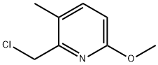 Pyridine, 2-(chloromethyl)-6-methoxy-3-methyl- Struktur