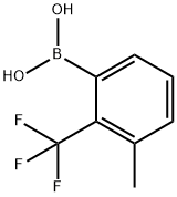 Boronic acid, B-[3-methyl-2-(trifluoromethyl)phenyl]- Struktur