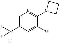 Pyridine, 2-(1-azetidinyl)-3-chloro-5-(trifluoromethyl)- Struktur