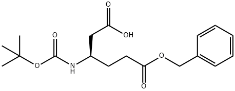 (Tert-Butoxy)Carbonyl D-β-homoglutamic acid(OBzl) Struktur