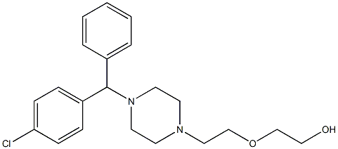 (+)-Hydroxyzine Struktur