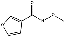 3-Furancarboxamide,N-methoxy-N-methyl-(9CI) Struktur