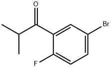 1-(5-BROMO-2-FLUOROPHENYL)-2-METHYL-1-PROPANONE 結(jié)構(gòu)式