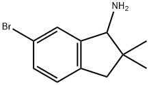 1H-Inden-1-amine,6-bromo-2,,3-dihydro-2,2-dimethyl-, Struktur