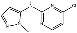 2-Pyrimidinamine, 4-chloro-N-(1-methyl-1H-pyrazol-5-yl)- Struktur