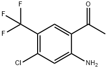 Ethanone, 1-[2-amino-4-chloro-5-(trifluoromethyl)phenyl]- Struktur