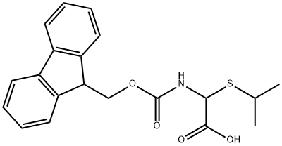 Acetic acid, [[(9H-fluoren-9-ylmethoxy)carbonyl]amino][(1-methylethyl)thio]- (9CI) Struktur