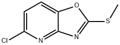 Oxazolo[4,5-b]pyridine, 5-chloro-2-(methylthio)- Struktur