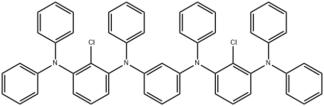 1,3-Benzenediamine, N1,N3-bis[2-chloro-3-(diphenylamino)phenyl]-N1,N3-diphenyl- Struktur