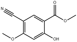 Benzoic acid, 5-cyano-2-hydroxy-4-methoxy-, methyl ester Struktur