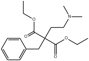 Propanedioic acid, [2-(dimethylamino)ethyl](phenylmethyl)-, diethyl ester (9CI) Struktur