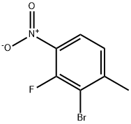 2-bromo-3-fluoro-1-methyl-4-nitrobenzene Struktur