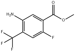 Benzoic acid, 5-amino-2-fluoro-4-(trifluoromethyl)-, methyl ester Struktur