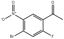 Ethanone, 1-(4-bromo-2-fluoro-5-nitrophenyl)- Struktur